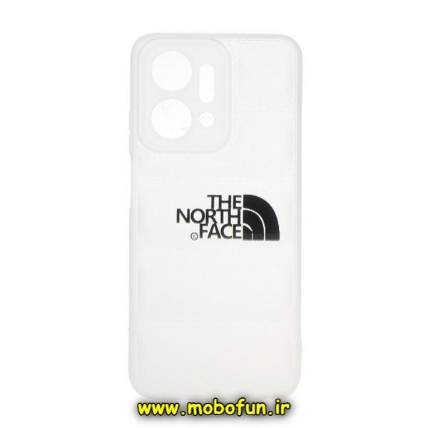 قاب گوشی Honor X7A آنر سیلیکون ژله ای پافر PC زیر بسته محافظ لنز دار THE NORTH FACE بی رنگ مات کد 23